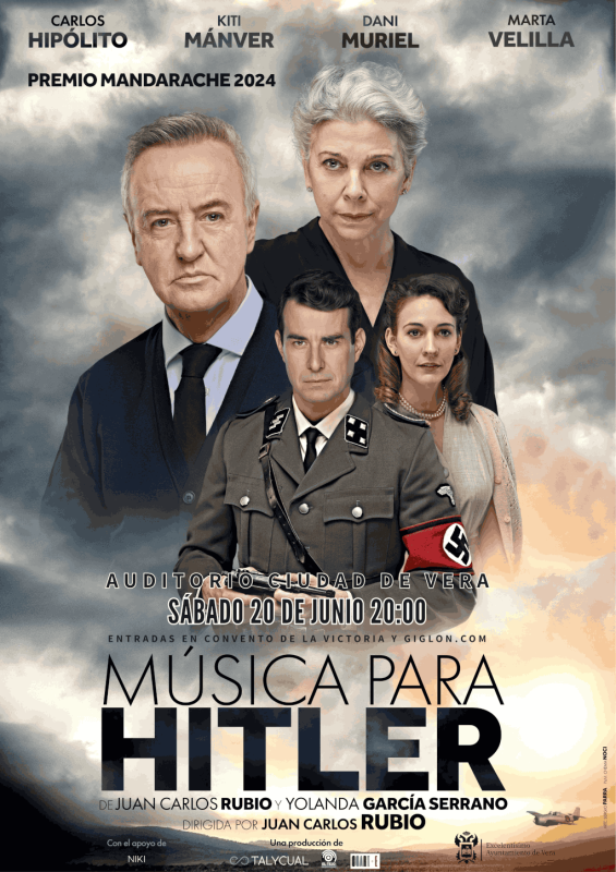 MÚSICA PARA HITLER. Carlos Hipólito, Kiti Mánver, Dani Muriel, Marta Vel. 